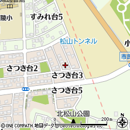 愛知県瀬戸市さつき台3丁目周辺の地図
