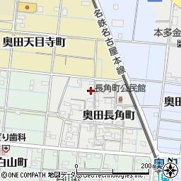 愛知県稲沢市奥田長角町24周辺の地図