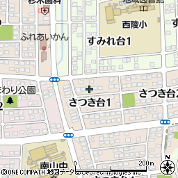 愛知県瀬戸市さつき台1丁目32周辺の地図