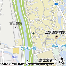 静岡県富士宮市淀師424周辺の地図