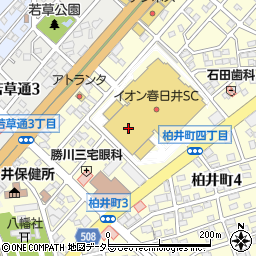 イオン春日井ショッピングセンター立体駐車場周辺の地図