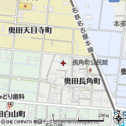 愛知県稲沢市奥田長角町26周辺の地図