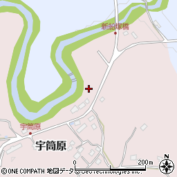 千葉県夷隅郡大多喜町宇筒原43周辺の地図