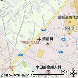 静岡県富士宮市ひばりが丘1050周辺の地図