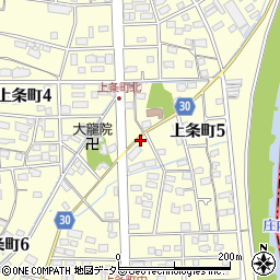 愛知県春日井市上条町5丁目乙周辺の地図