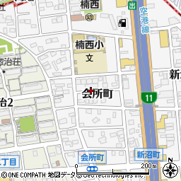 愛知県名古屋市北区会所町周辺の地図