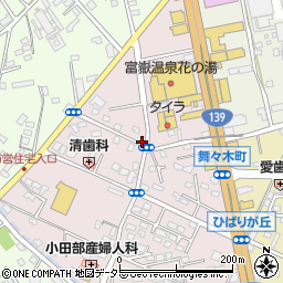 静岡県富士宮市ひばりが丘1080周辺の地図