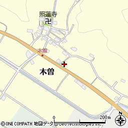 滋賀県多賀町（犬上郡）木曽周辺の地図