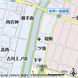 愛知県稲沢市片原一色町三ツ池10周辺の地図