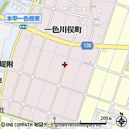 愛知県稲沢市一色川俣町周辺の地図