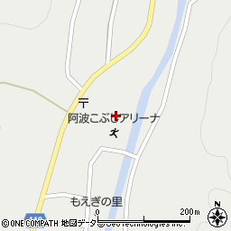 岡山県津山市阿波周辺の地図