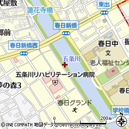 愛知県清須市春日（新堀南）周辺の地図