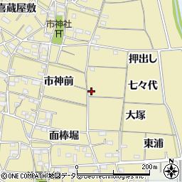 愛知県稲沢市矢合町七々代1840周辺の地図