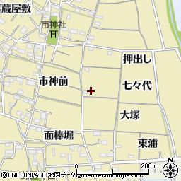 愛知県稲沢市矢合町七々代1837周辺の地図