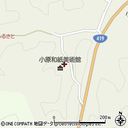 豊田市役所　教育・文化施設和紙のふるさと工芸館周辺の地図