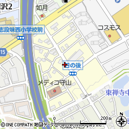 愛知県名古屋市守山区日の後周辺の地図