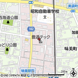 愛知県春日井市味美西本町周辺の地図