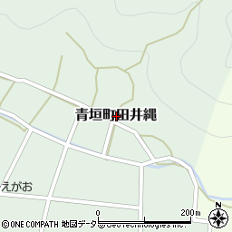 兵庫県丹波市青垣町田井縄周辺の地図