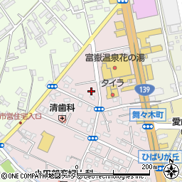 静岡県富士宮市ひばりが丘1108周辺の地図