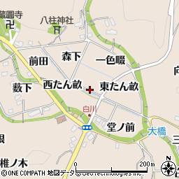 愛知県豊田市白川町竹ノ越周辺の地図