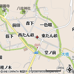 愛知県豊田市白川町（竹ノ越）周辺の地図