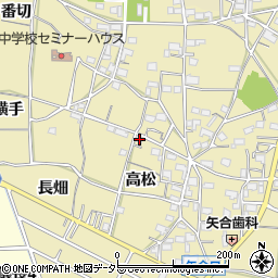愛知県稲沢市矢合町高松4134周辺の地図