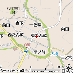 愛知県豊田市白川町東たん畝周辺の地図