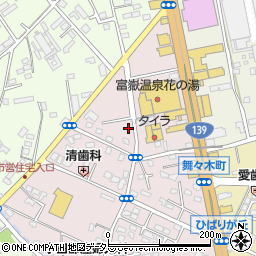 静岡県富士宮市ひばりが丘1111周辺の地図