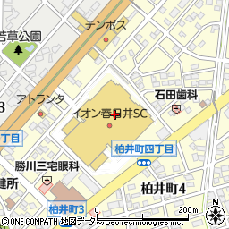 イオン春日井ショッピングセンター屋上駐車場周辺の地図