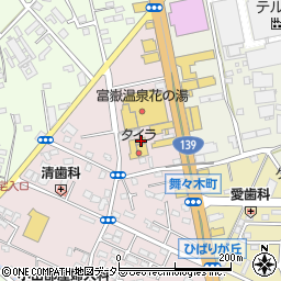 静岡県富士宮市ひばりが丘838周辺の地図