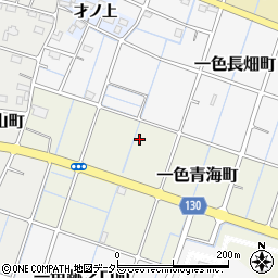 愛知県稲沢市一色青海町周辺の地図