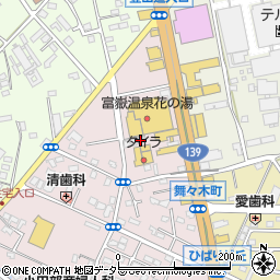 静岡県富士宮市ひばりが丘825周辺の地図