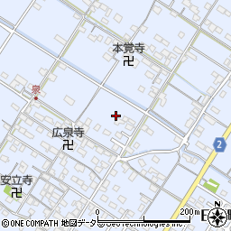 滋賀県彦根市日夏町周辺の地図