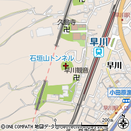 神奈川県小田原市早川周辺の地図