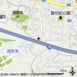 神奈川県横須賀市大矢部周辺の地図