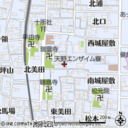 愛知県北名古屋市九之坪市場40周辺の地図