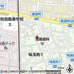 愛知県春日井市味美町1丁目141周辺の地図