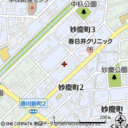 愛知県春日井市妙慶町2丁目133周辺の地図