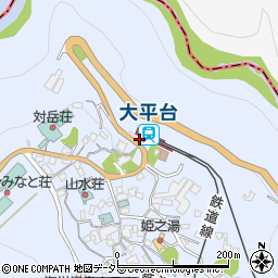 大平亭周辺の地図