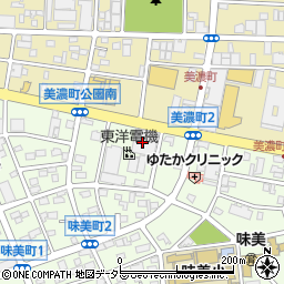 東洋電機株式会社　春日井工場周辺の地図