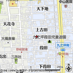 愛知県北名古屋市九之坪上吉田34周辺の地図