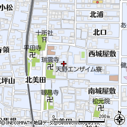 愛知県北名古屋市九之坪市場39周辺の地図