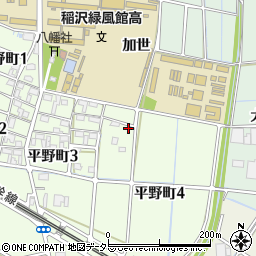 愛知県稲沢市平野町天神浦周辺の地図