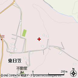 千葉県君津市東日笠周辺の地図