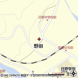 鳥取県日野郡日野町野田69周辺の地図