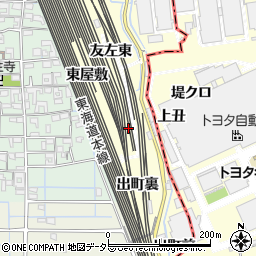 愛知県稲沢市井之口町大道北周辺の地図