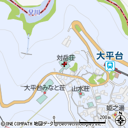 対岳荘周辺の地図