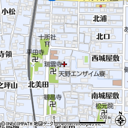 愛知県北名古屋市九之坪市場45-4周辺の地図