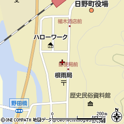 鳥取県日野郡日野町根雨417周辺の地図