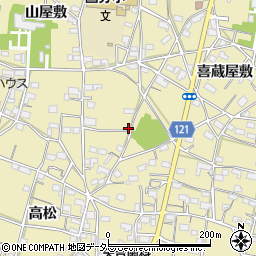 愛知県稲沢市矢合町秋葉屋敷3599周辺の地図